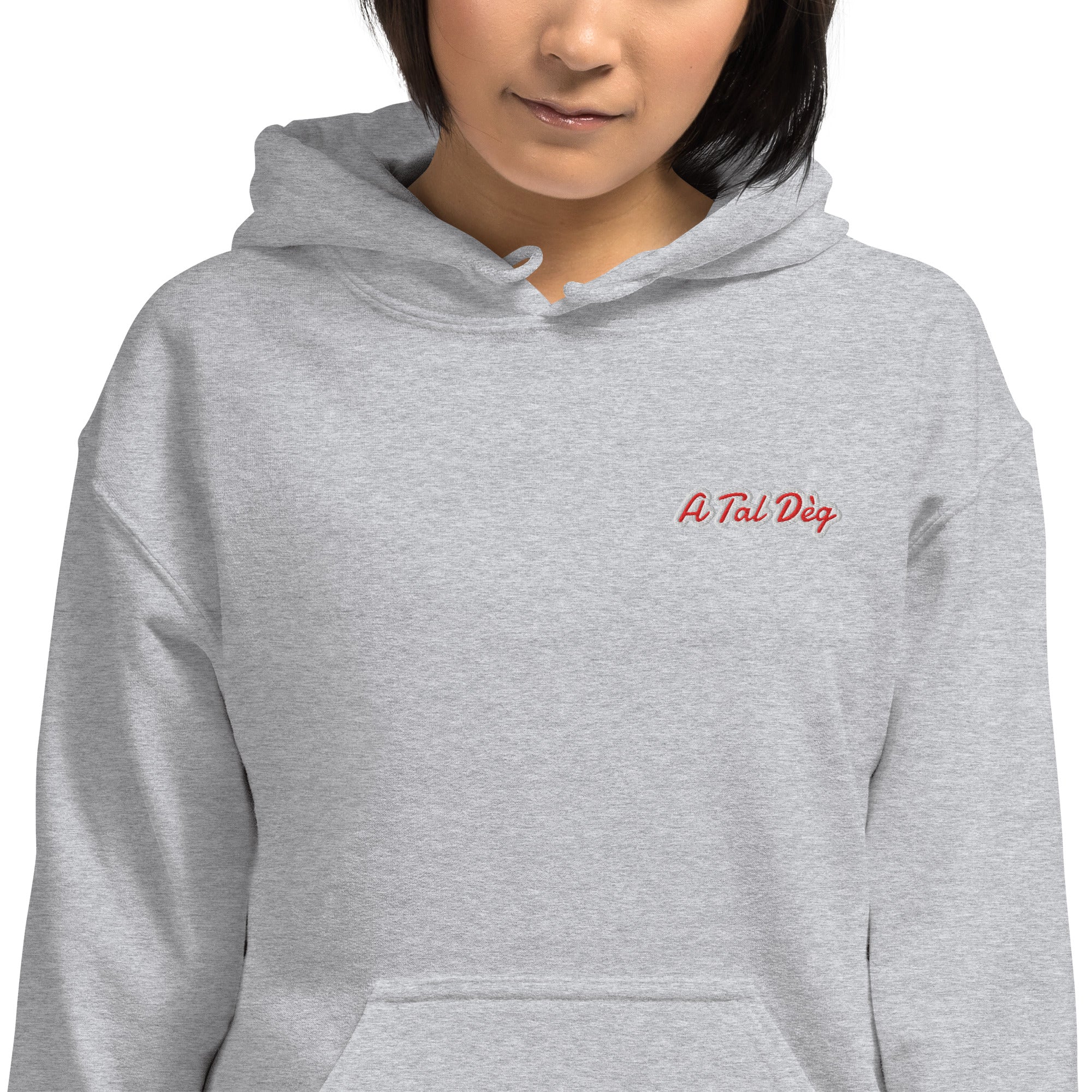 Felpa Ricamata Unisex con Cappuccio – Morbida – Design A Tal Dèg-Biiply