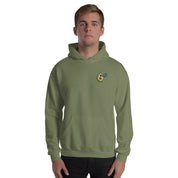 Felpa Ricamata Unisex con Cappuccio – Morbida – Design Avocado Con Megafono-Biiply