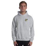 Felpa Ricamata Unisex con Cappuccio – Morbida – Design Avocado Con Megafono-Biiply