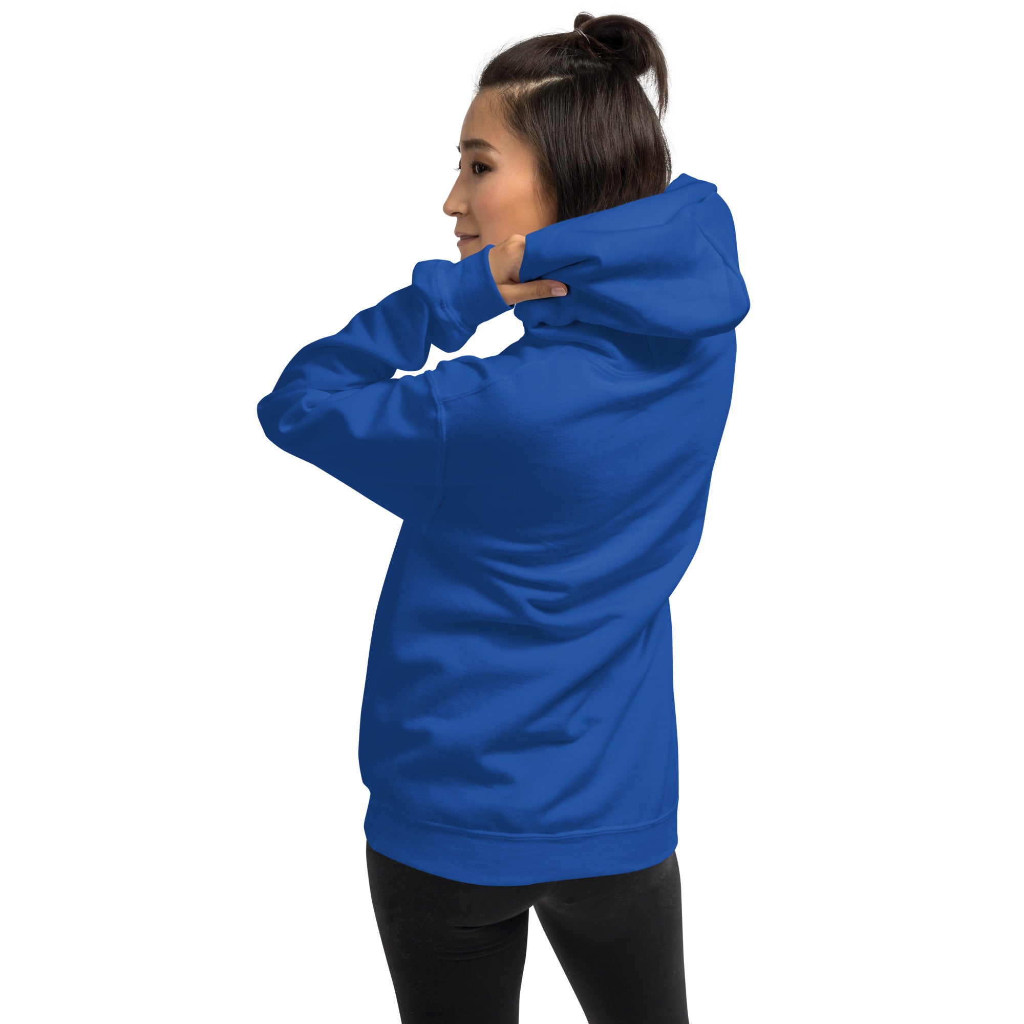Felpa Ricamata Unisex con Cappuccio – Morbida – Design Canarino Giallo Blu-Biiply