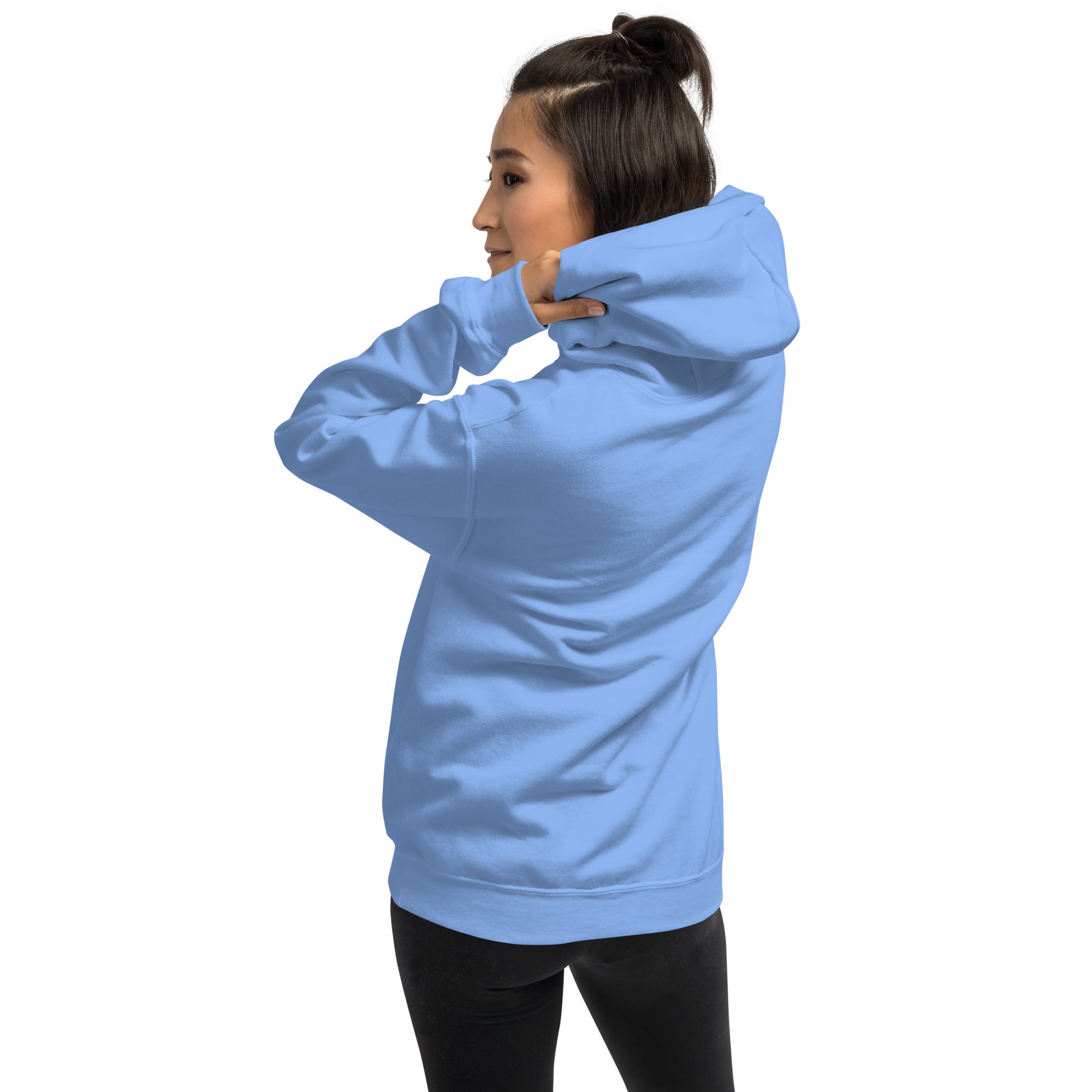 Felpa Ricamata Unisex con Cappuccio – Morbida – Design Canarino Giallo Blu-Biiply
