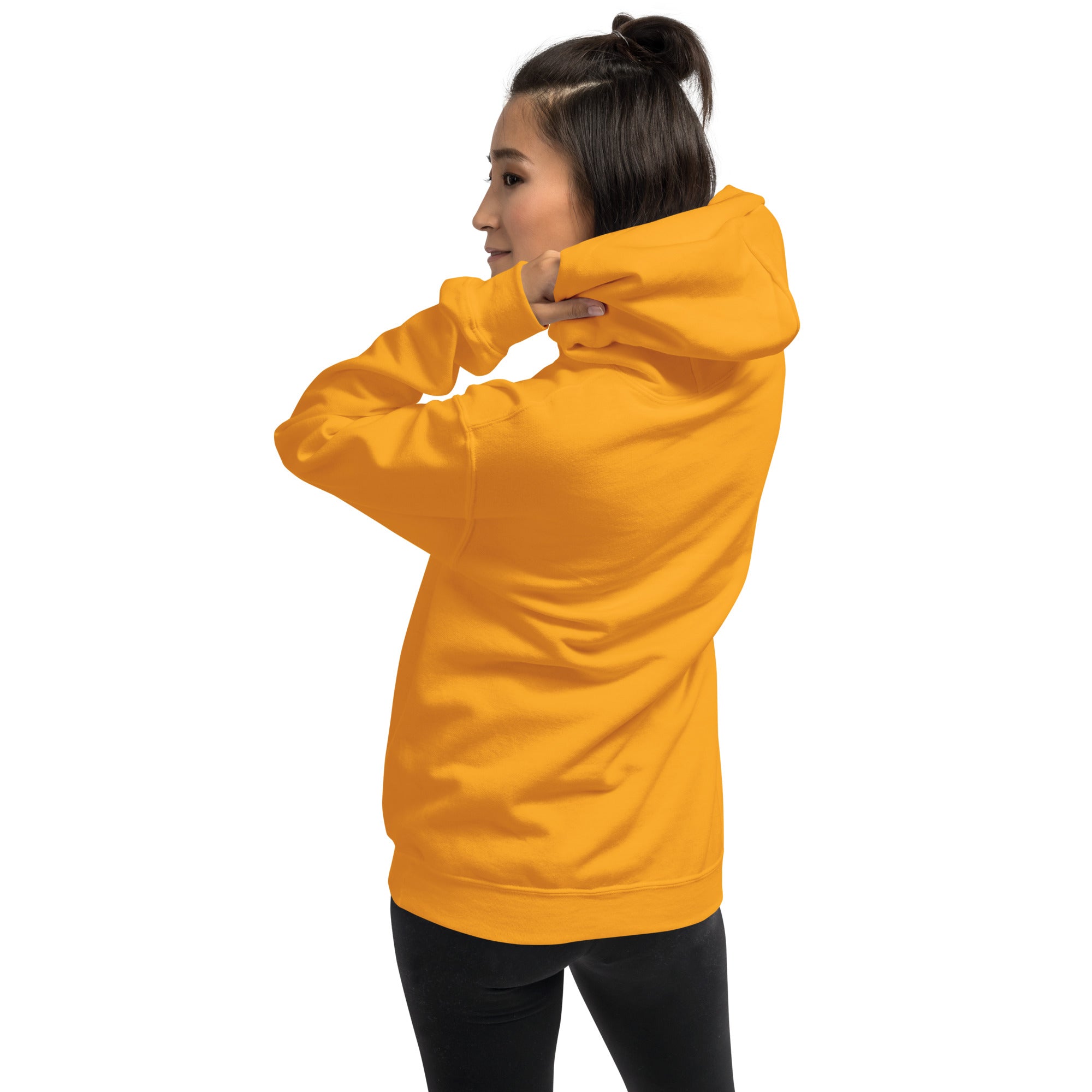 Felpa Ricamata Unisex con Cappuccio – Morbida – Design Canarino Giallo Blu-Biiply