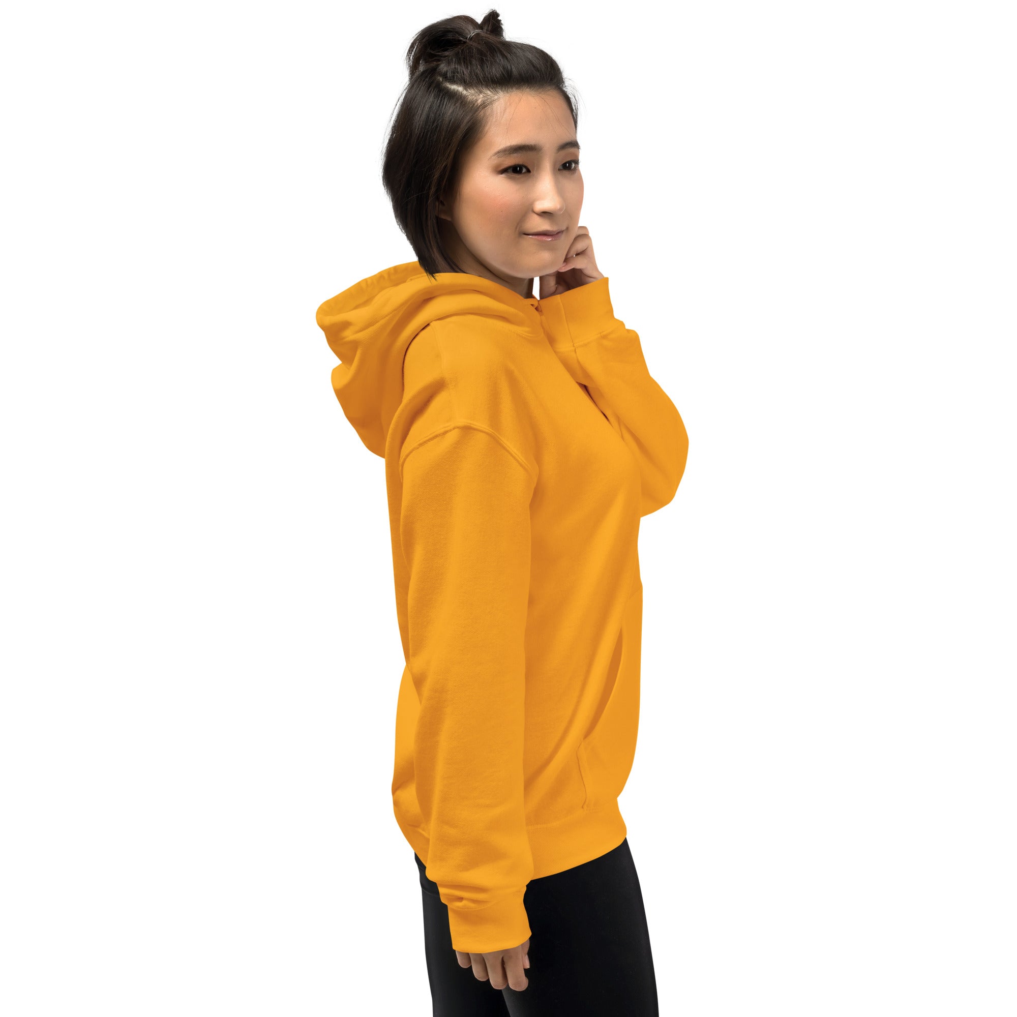 Felpa Ricamata Unisex con Cappuccio – Morbida – Design Canarino Giallo Blu-Biiply