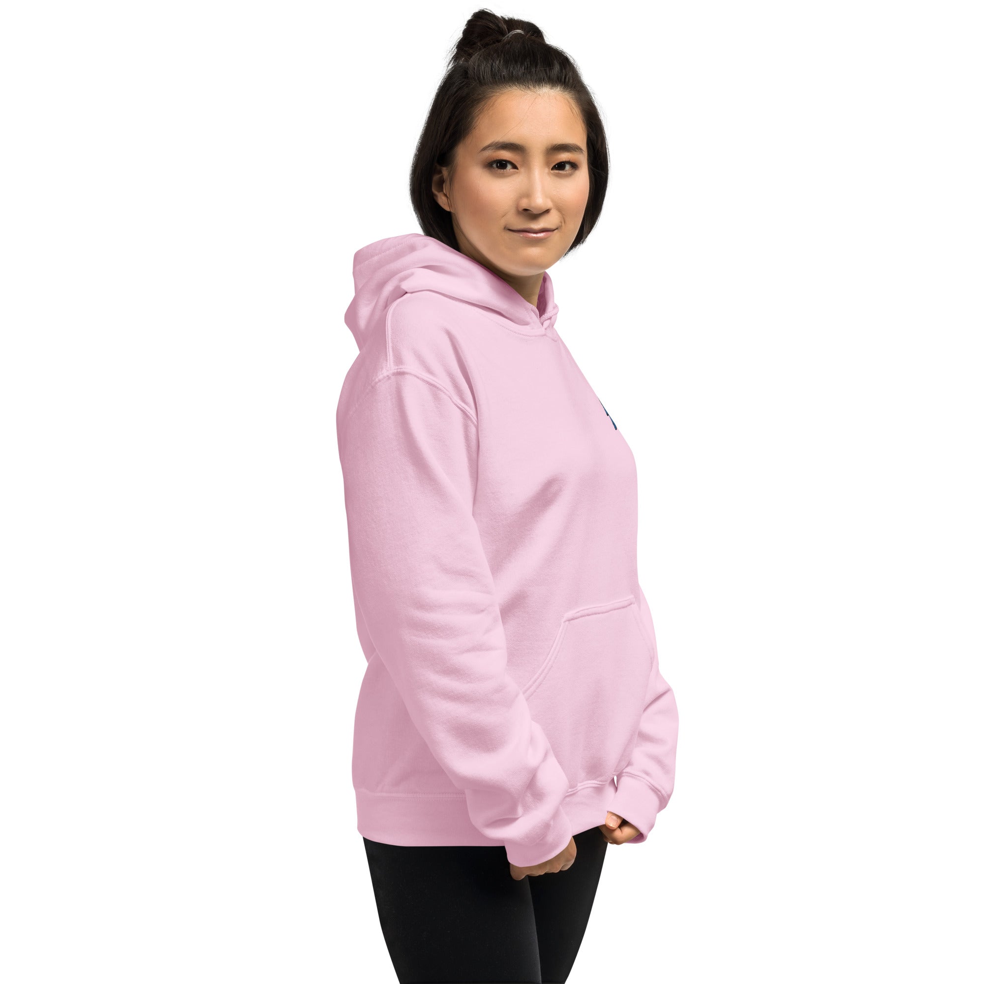 Felpa Ricamata Unisex con Cappuccio – Morbida – Design Canarino Giallo Blu-Biiply