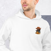 Felpa Ricamata Unisex con Cappuccio – Morbida – Design Cappelli dei Pirati-Biiply