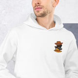 Felpa Ricamata Unisex con Cappuccio – Morbida – Design Cappelli dei Pirati