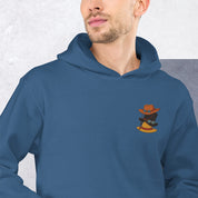 Felpa Ricamata Unisex con Cappuccio – Morbida – Design Cappelli dei Pirati-Biiply