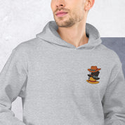 Felpa Ricamata Unisex con Cappuccio – Morbida – Design Cappelli dei Pirati-Biiply