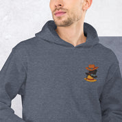 Felpa Ricamata Unisex con Cappuccio – Morbida – Design Cappelli dei Pirati-Biiply