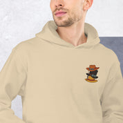 Felpa Ricamata Unisex con Cappuccio – Morbida – Design Cappelli dei Pirati-Biiply
