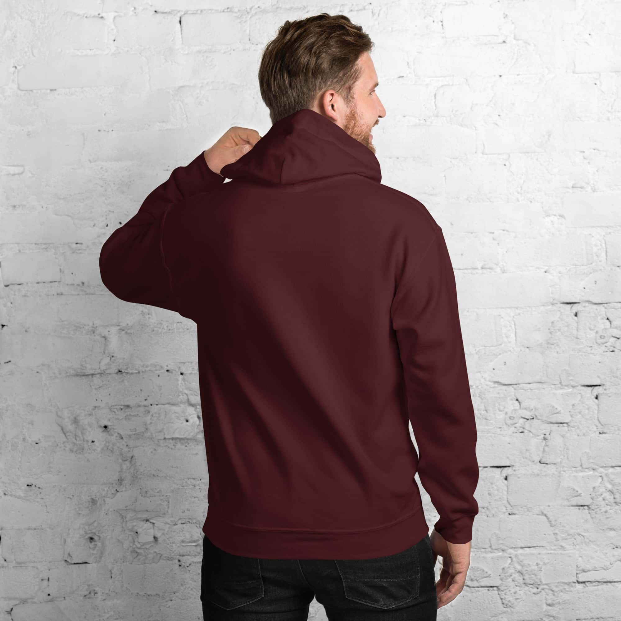 Felpa Ricamata Unisex con Cappuccio – Morbida – Design Cashflow-Biiply