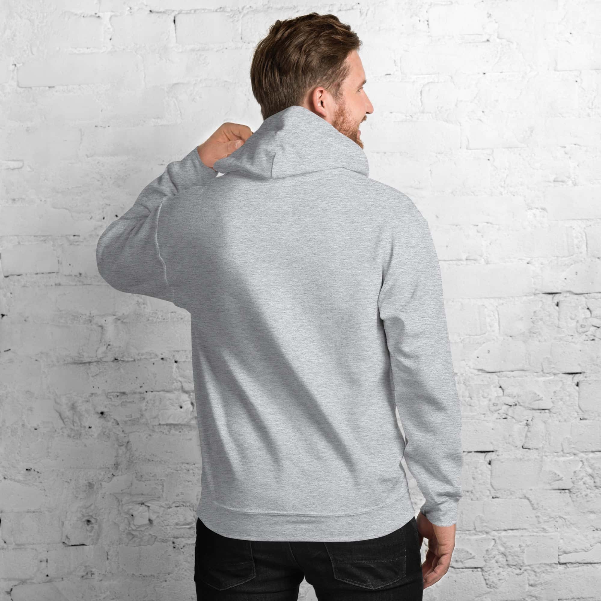 Felpa Ricamata Unisex con Cappuccio – Morbida – Design Cashflow-Biiply