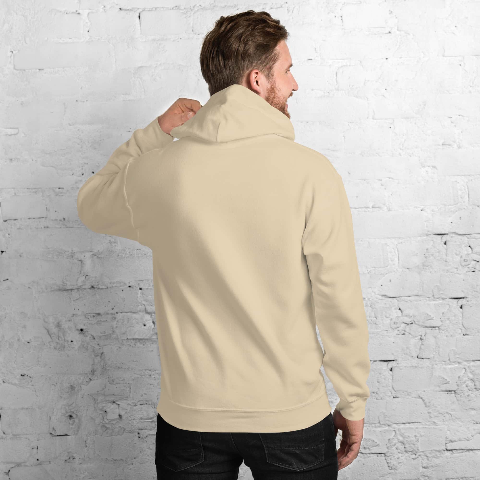 Felpa Ricamata Unisex con Cappuccio – Morbida – Design Cashflow-Biiply