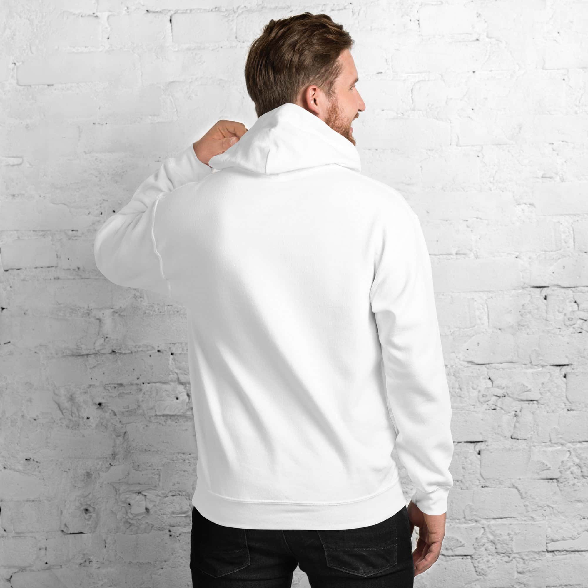 Felpa Ricamata Unisex con Cappuccio – Morbida – Design Cashflow-Biiply