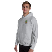 Felpa Ricamata Unisex con Cappuccio – Morbida – Design Catcus-Biiply