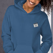Felpa Ricamata Unisex con Cappuccio – Morbida – Design Ciak Mi Girano-Biiply