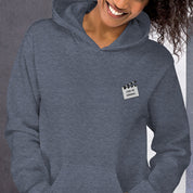Felpa Ricamata Unisex con Cappuccio – Morbida – Design Ciak Mi Girano-Biiply