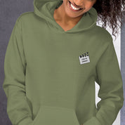 Felpa Ricamata Unisex con Cappuccio – Morbida – Design Ciak Mi Girano-Biiply