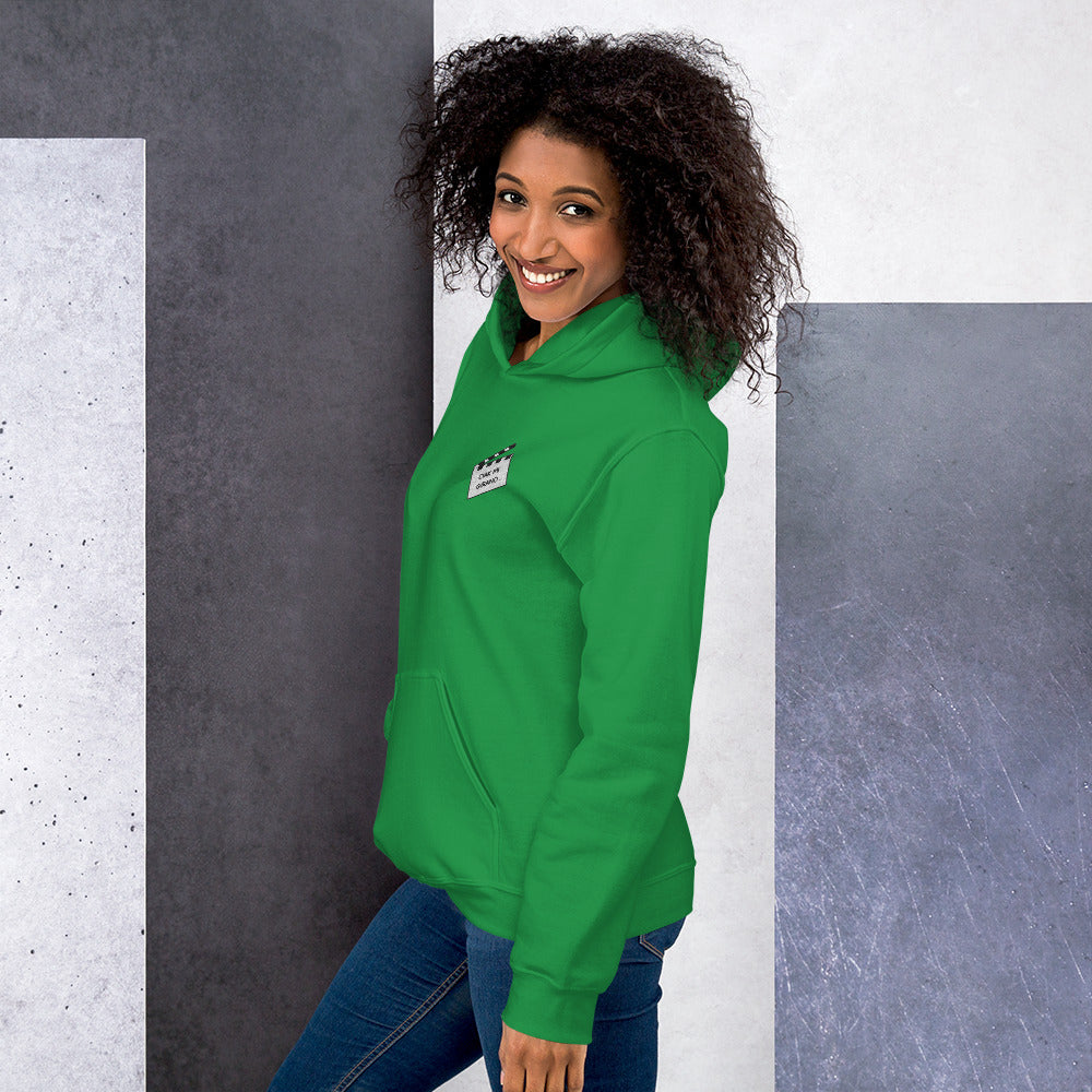 Felpa Ricamata Unisex con Cappuccio – Morbida – Design Ciak Mi Girano-Biiply