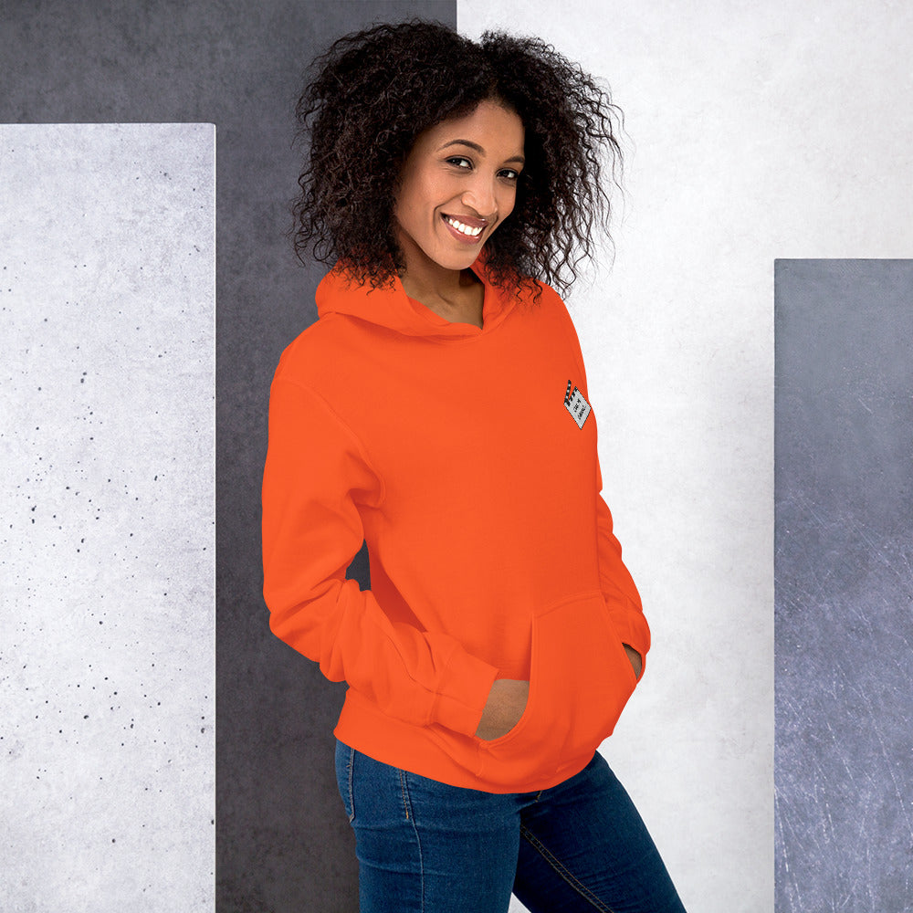 Felpa Ricamata Unisex con Cappuccio – Morbida – Design Ciak Mi Girano-Biiply