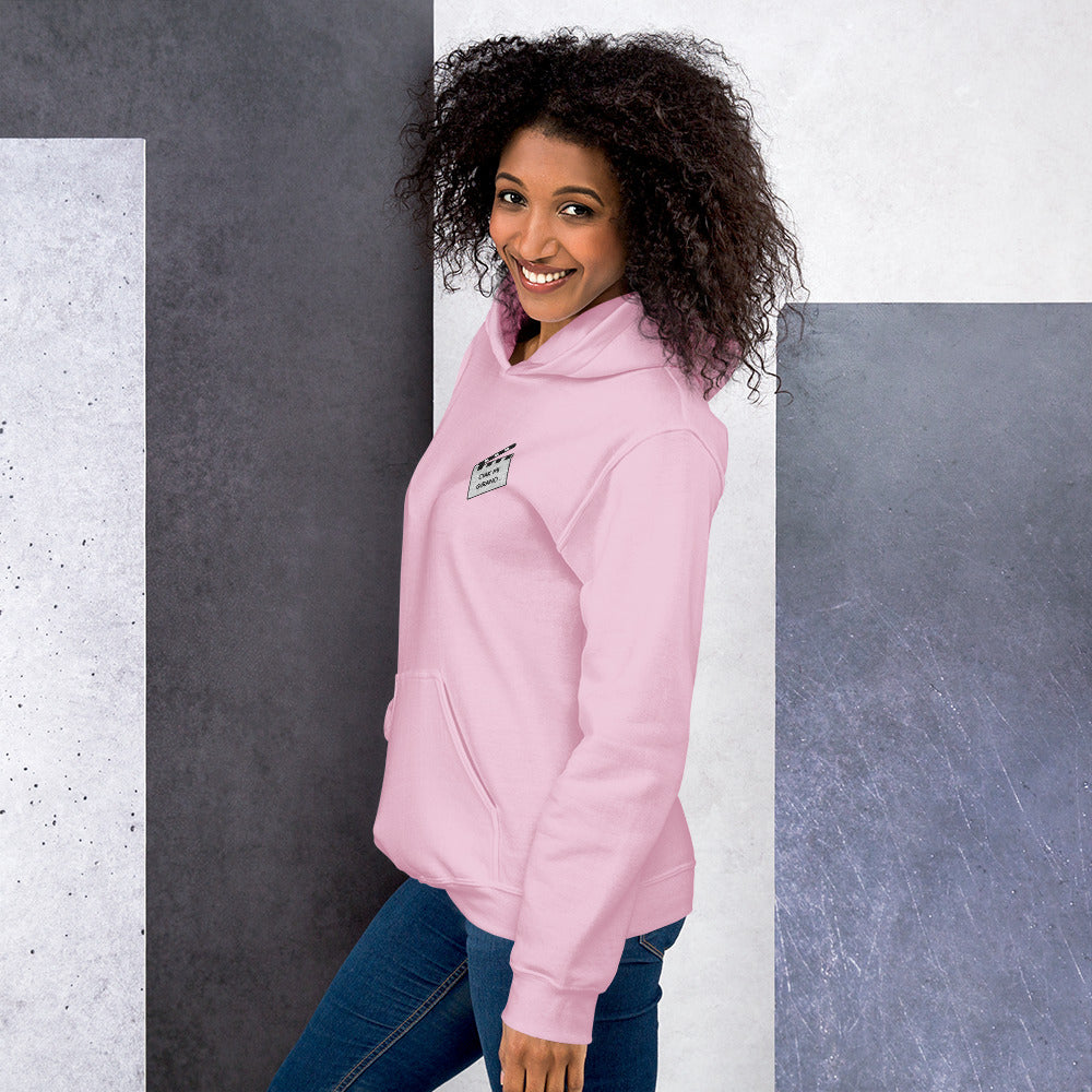 Felpa Ricamata Unisex con Cappuccio – Morbida – Design Ciak Mi Girano-Biiply