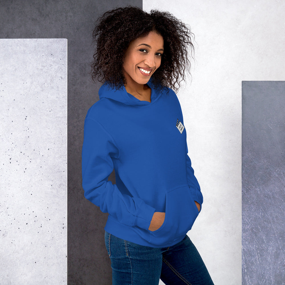 Felpa Ricamata Unisex con Cappuccio – Morbida – Design Ciak Mi Girano-Biiply