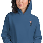 Felpa Ricamata Unisex con Cappuccio – Morbida – Design Ciliegio-Biiply