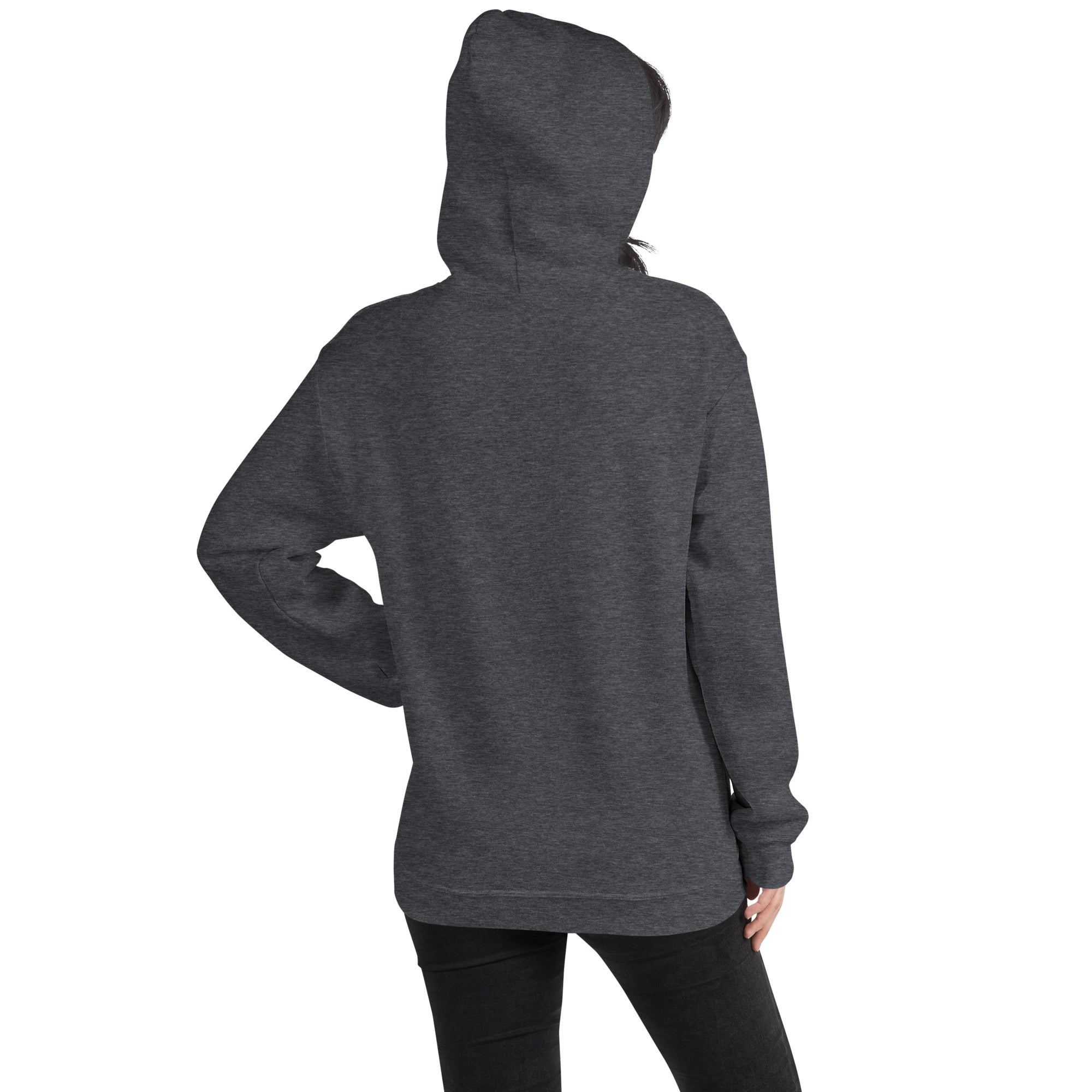 Felpa Ricamata Unisex con Cappuccio – Morbida – Design Ciliegio-Biiply