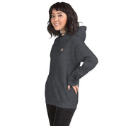 Felpa Ricamata Unisex con Cappuccio – Morbida – Design Ciliegio-Biiply