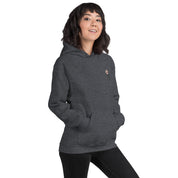 Felpa Ricamata Unisex con Cappuccio – Morbida – Design Ciliegio-Biiply