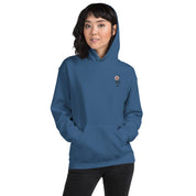 Felpa Ricamata Unisex con Cappuccio – Morbida – Design Ciliegio-Biiply