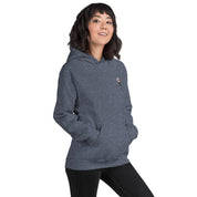 Felpa Ricamata Unisex con Cappuccio – Morbida – Design Ciliegio-Biiply