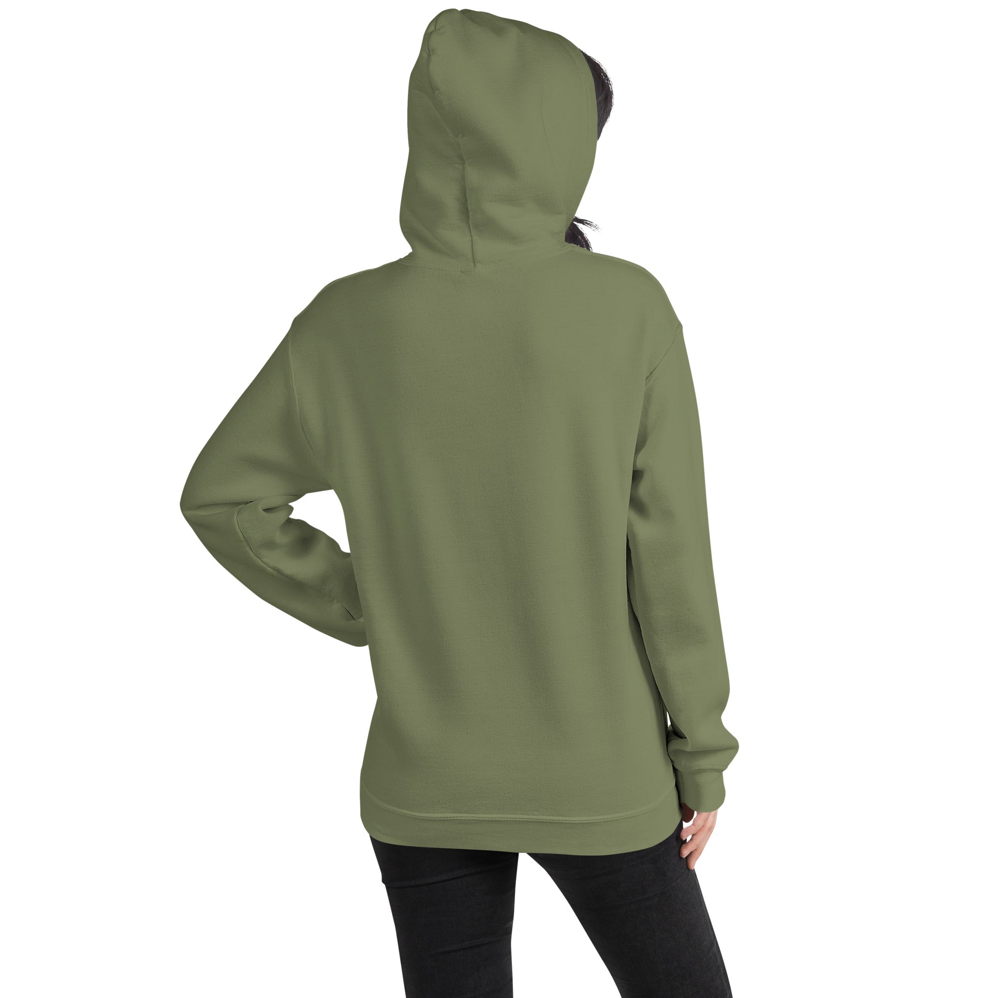 Felpa Ricamata Unisex con Cappuccio – Morbida – Design Ciliegio-Biiply