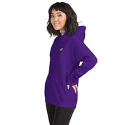 Felpa Ricamata Unisex con Cappuccio – Morbida – Design Ciliegio-Biiply