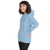 Felpa Ricamata Unisex con Cappuccio – Morbida – Design Ciliegio-Biiply