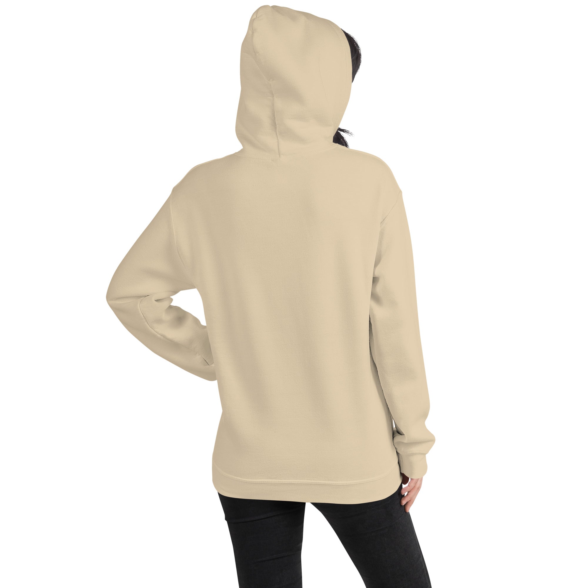 Felpa Ricamata Unisex con Cappuccio – Morbida – Design Ciliegio-Biiply