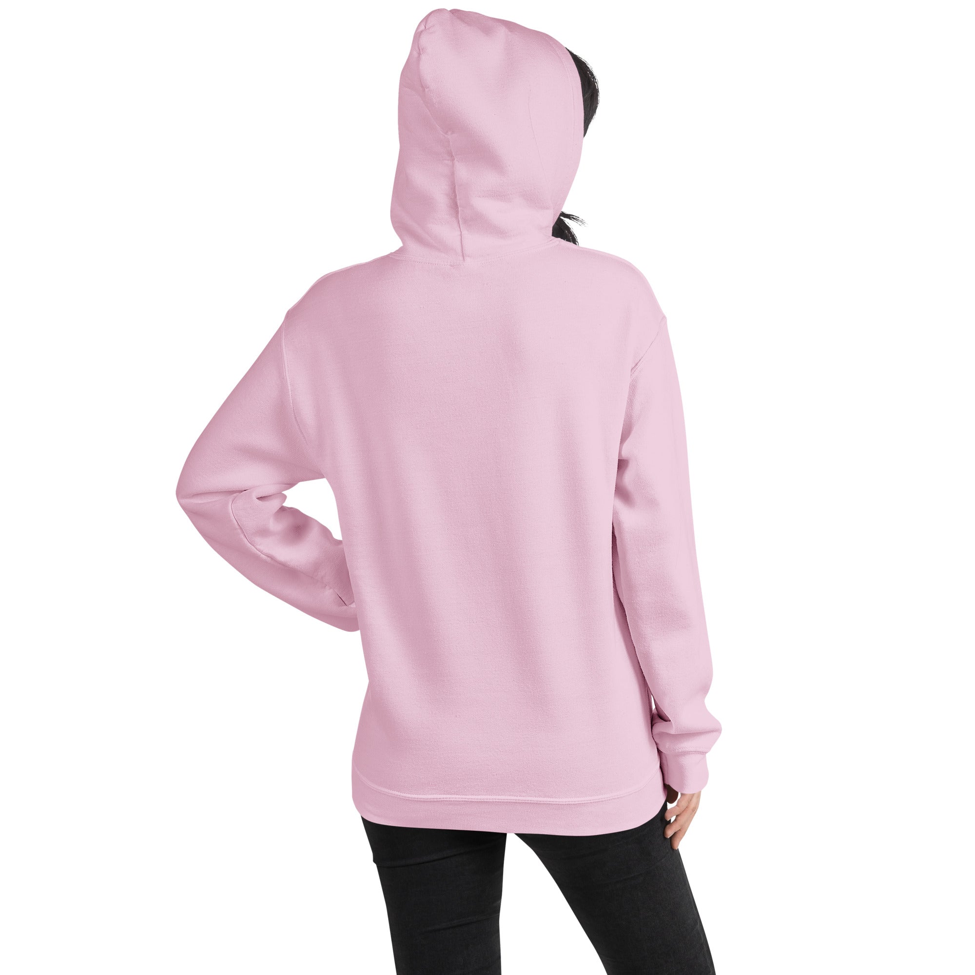 Felpa Ricamata Unisex con Cappuccio – Morbida – Design Ciliegio-Biiply