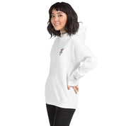 Felpa Ricamata Unisex con Cappuccio – Morbida – Design Ciliegio-Biiply