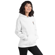 Felpa Ricamata Unisex con Cappuccio – Morbida – Design Ciliegio-Biiply