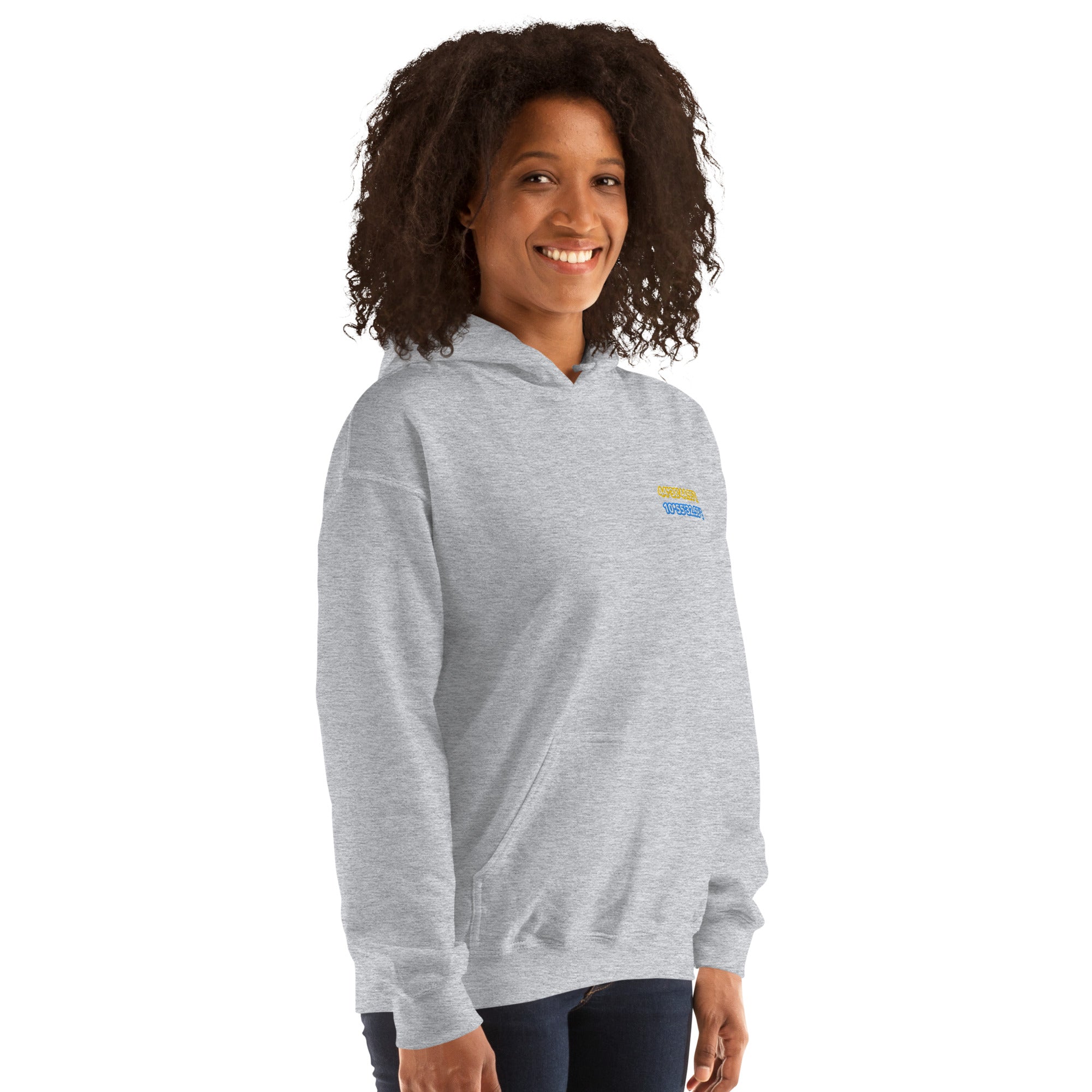 Felpa Ricamata Unisex con Cappuccio – Morbida – Design Coordinate di Modena-Biiply