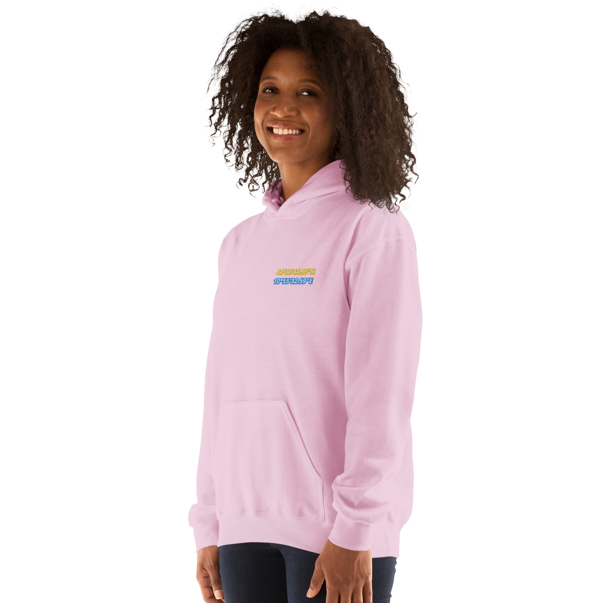 Felpa Ricamata Unisex con Cappuccio – Morbida – Design Coordinate di Modena-Biiply