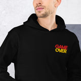 Unisex Embroidered Hoodie – Soft – Game Over Design