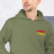 Felpa Ricamata Unisex con Cappuccio – Morbida – Design Game Over-Biiply