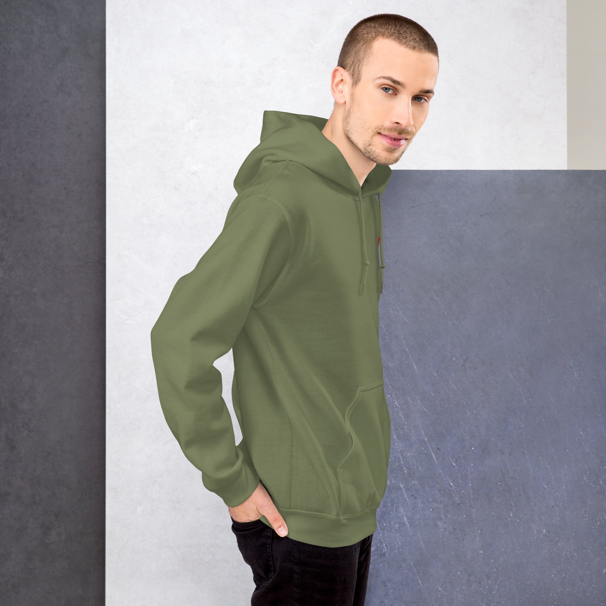 Felpa Ricamata Unisex con Cappuccio – Morbida – Design Game Over-Biiply