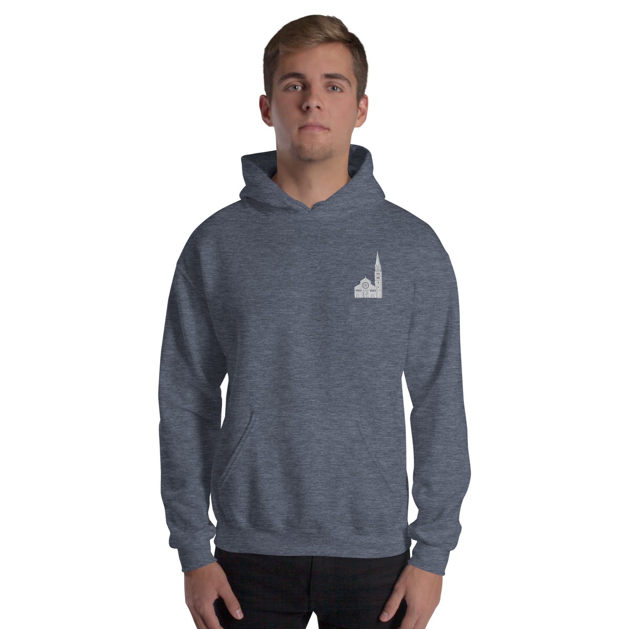 Felpa Ricamata Unisex con Cappuccio – Morbida – Design Ghirlandina Modena-Biiply