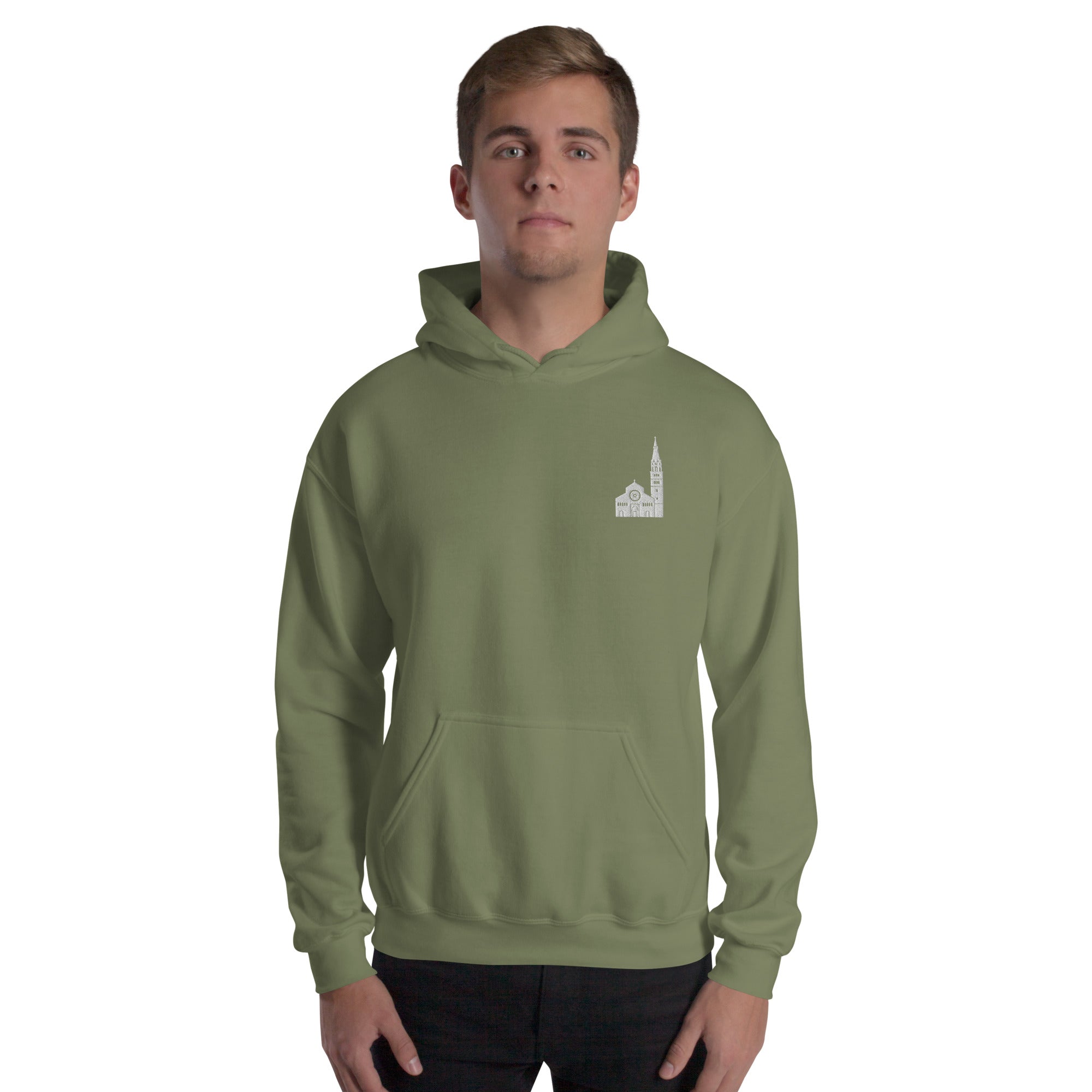 Felpa Ricamata Unisex con Cappuccio – Morbida – Design Ghirlandina Modena-Biiply