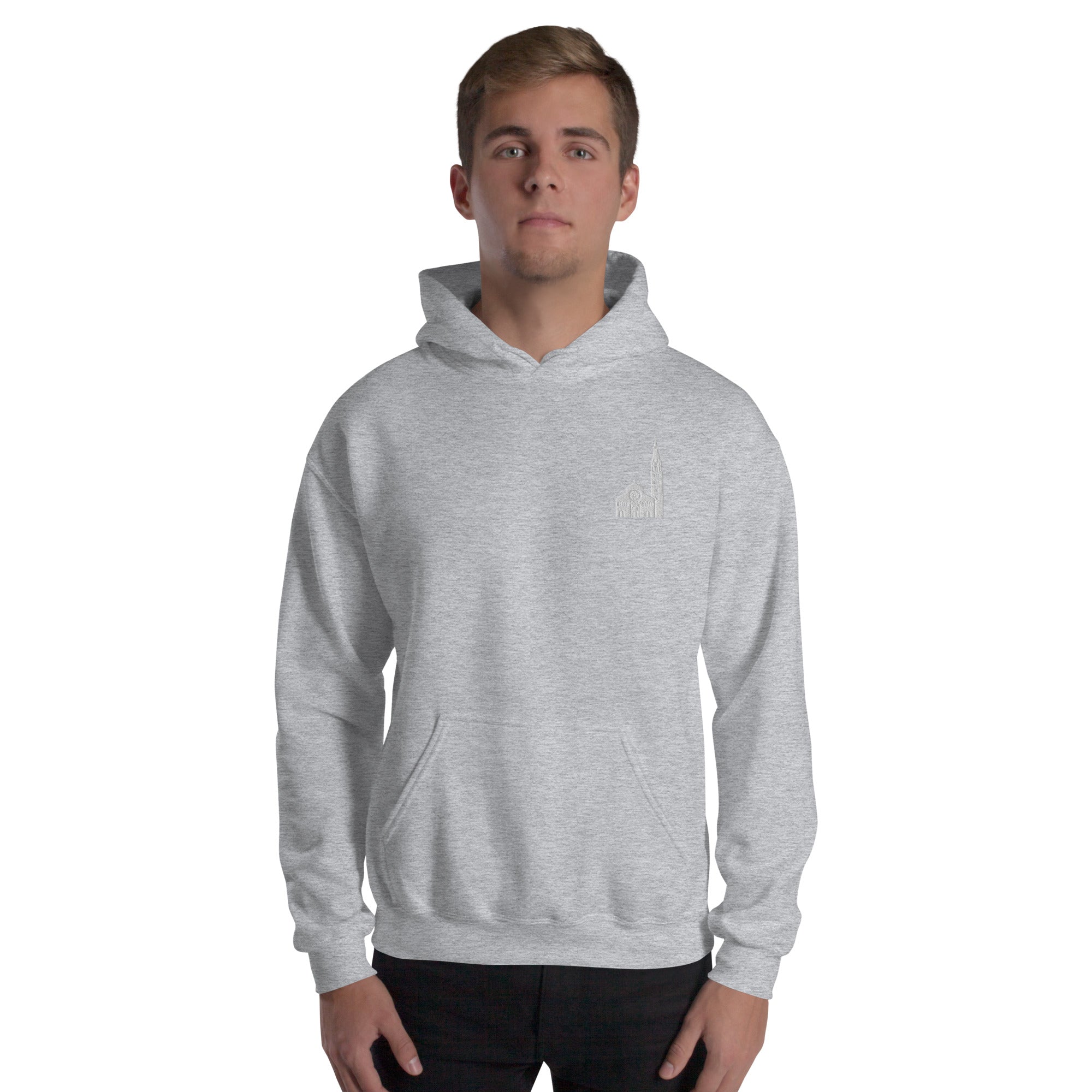 Felpa Ricamata Unisex con Cappuccio – Morbida – Design Ghirlandina Modena-Biiply
