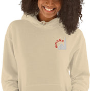 Felpa Ricamata Unisex con Cappuccio – Morbida – Design Ghirlandina con Scritta Modna-Biiply
