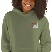 Felpa Ricamata Unisex con Cappuccio – Morbida – Design Ghirlandina con Scritta Modna-Biiply