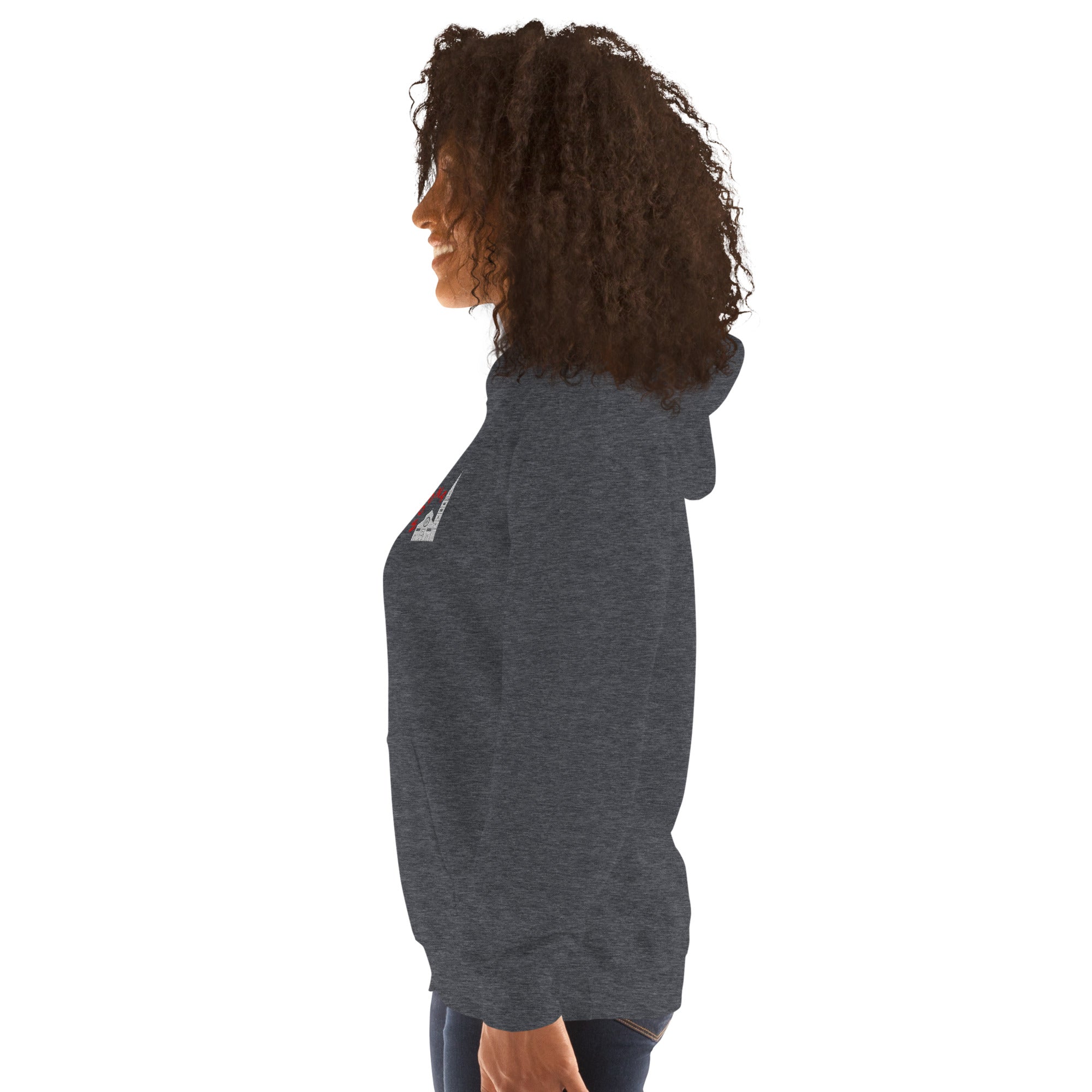 Felpa Ricamata Unisex con Cappuccio – Morbida – Design Ghirlandina con Scritta Modna-Biiply